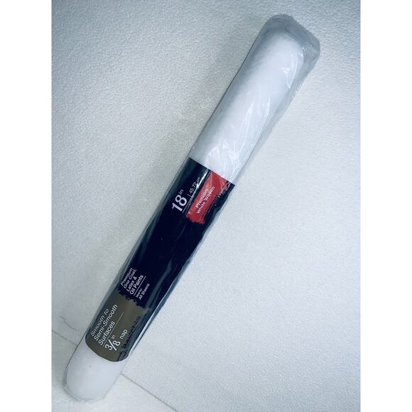 Best Premium White Woven 18" Paint Roller Cover 3/8" Nap Smooth & Semi Smooth - Picture 2 of 9